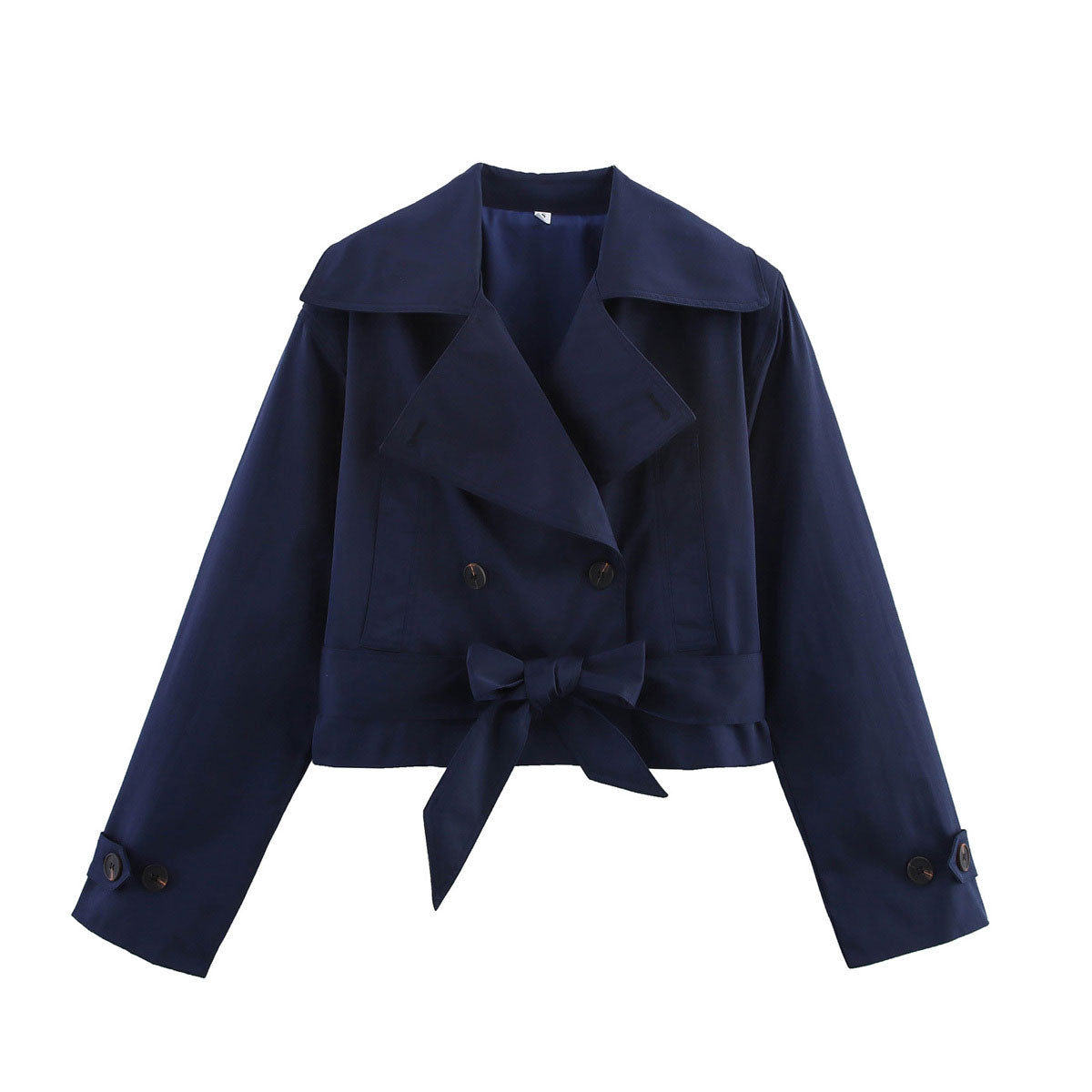 ZEPHYRA - Cropped Trenchjacke mit Gürtel